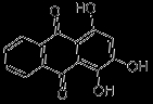 羟基茜草素;1,2,4-三羟蒽醌; 红紫素; 紫素